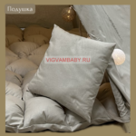 Вигвам для детей Льняной PREMIUM с бомбоном (6 стоек) 150х150х150 см