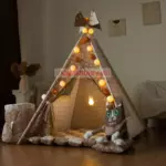 Гирлянда Кофейно-белая на батарейках